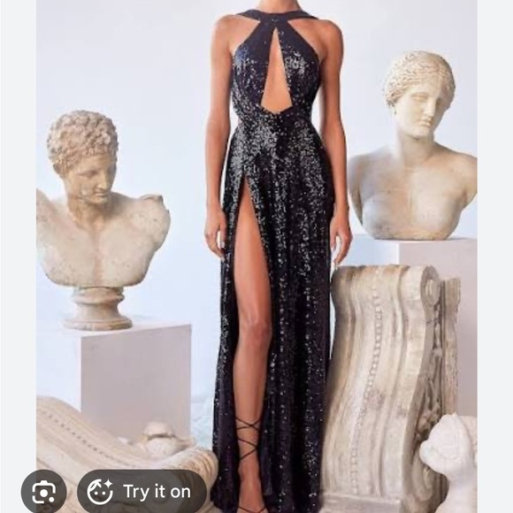 Alamour The Label Dresses & Skirts - Alamour The Label Black Sequin Maxi Dress